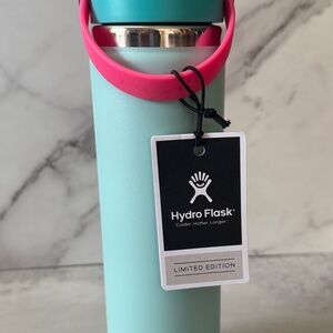 Hydro Flask 24oz Wide Mouth Flex Straw Water Bottle Polar Plunge Limited Edition